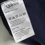 Quince  Organic Cotton l Navy Crewneck Tee Shirt Small Photo 4