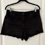 Aerie  Black Distressed Women's Shorts Medium Photo 1