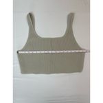 Babaton Sculpt Knit Square Neck Cropped Tank Matte Pearl Size 2XL Essential Photo 8