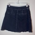 Anthropologie Pilcro Surplice Pleated Wrap Kilt Mini Skirt Punk Black Photo 5