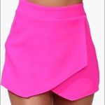 Missguided Hot Pink Envelope Skort Photo 0