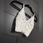 Bozzolo  Vintage White Lace Bralette Crop Tank Top Women’s Sz S EUC Photo 2
