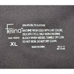 Felina Ladies Gray Floral Leggings Size XL Elastic Waist Athletic Workout Casual Photo 7