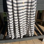 Maeve Anthropologie Women’s Linen Blend Striped Maxi Dress Size 0 Trumpet Skirt Photo 5