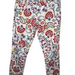 Pilcro and the Letterpress Anthropologie Mid Rise Floral Skinny Jeans Size 28 Photo 2