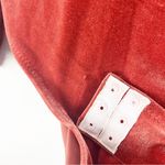 Madewell Rust Long Sleeves Velvet Faux Wrap V-Neck Bodysuit, Size XL Photo 7