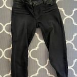 Maje  moto leather black denim zip skinny jeans Photo 0