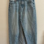 American Eagle  Outfitters Light Blue Denim Maxi Skirt Photo 4