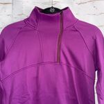 Title Nine Asymmetrical Quarter Zip Purple Fleece S small mock neck thumbholes Photo 1