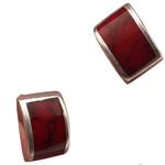 Vintage Mexico 925 Silver Red Jasper pendant and earrings. Photo 4