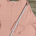 Retrology Pink Ribbed Knit Oversized Batwing Dolman Sleeve Top Women 2X Photo 8