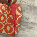 DSW Orange, Pink & Cream Snap Top Canvas Tote See Photos For Stains Photo 2