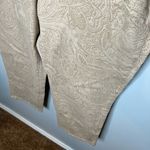 Talbots NEW  plus size paisley print curvy slim crop tan brown pants size 24W Photo 2