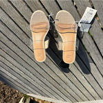 A New Day  Womens Ansel Double Band Open Toe Wedge Heels size 6 spring summer Photo 2