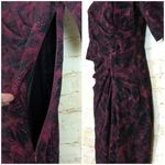 Anthropologie  Maeve Elorn Sheath Dress Women 6 US Red Black Lace Ruched Romantic Photo 9