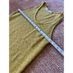 Karlie Yellow Textured Knit Tank Top Women’s Small Cotton Blend USA Made Photo 2