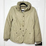Moschino JEANS Beige Taupe Puffer Utility Jacket Size 6 Photo 0