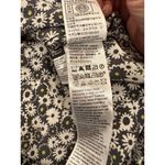 Levi's  Puff Sleeve Tie Front Crop Blouse Floral Black Women's Size Medium Photo 7