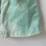 Alice + Olivia  Jeans Tie Dye Denim Mini Dress in Green and White Photo 4