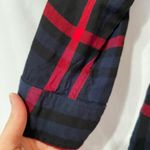 Isabel Maternity  Blue Red Plaid Button Down Shirt Womens XS Fall Flannel Casual Photo 1