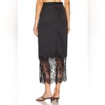 All Saints Black Satin Flora Skirt Sz 4 Photo 1