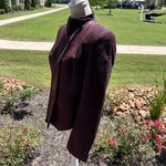 Akris Cashmere Elegant Women's Burgundy Jacket Blazer Photo 4
