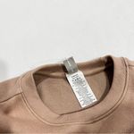 Everlane The Seamless Tee Size XL/XXL Burt Sugar Light Brown Semi Cropped SL Photo 7