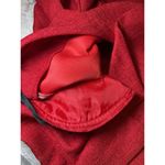 Leslie Fay  Blazer Womens Size 12 Red Suit Jacket Button Shoulder Pad Vintage Y2K Photo 8