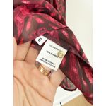 Ulla Johnson Medine Red Patterned Ruffle Silk Blouse US 6 Photo 5