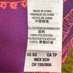 Juicy Couture  hot pink/purple design printed blouse with puff sleeves Photo 14