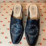 Ariat ✨  Black Western Slip On Leather Point Toe Block Heel Mules 5.5 Photo 9