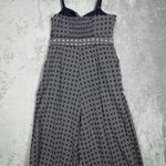 Anthropologie Anthro Elevenses Jumpsuit Women 2 Petite Blue White Geometric Remy Crop Wide Leg Photo 2