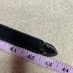 Rebecca Minkoff Black and Silver Leather Belt with Ornate Buckle Photo 3