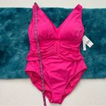 Bleu Rod Beattie Bleu by Rod Beattie Plus Ruched One-Piece Swimsuit Size 16W Photo 5