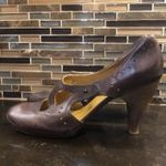 Coclico brown burnished leather wood Mary Janes 40 Women’s Size 10 Photo 3
