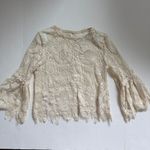 Neiman Marcus  Style Keepers Beige 3/4 Sleeve Blouse Size Small NWT SK17TP0274001 Photo 1