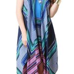 Jealous Tomato  Hanker-chief Dress Women S Blue Adjust Stripe Boho Spring Beach Photo 6