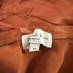 Michael Stars Skirt SZ Medium Leila Bias Cut Midi NWOT Toffee Satin Pull On NEW Photo 6