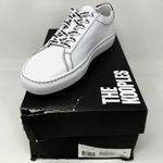 The Kooples White Leather Lace-Up Sneakers w Contrast Stitching Men's FR 43 Photo 10