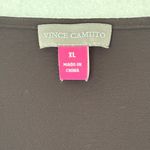 Vince Camuto V-Neck Contrast-Trim Blouse Size XL Modest Minimalist Office Career Photo 4