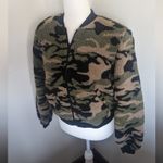 Rock & Republic  Camo Zip Up Sherpa Fleece Jacket Size‎ Women's Small Photo 2