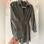 ZARA Green Corduroy Dress Photo 3