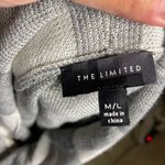 The Limited  Womens Gray Buffalo Plaid Fringe Hem Cowl‎ Neck Poncho Size M/L Photo 4