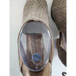 Lucky Brand Women’s Taupe Gray Laser Cut Suede Leather Open-toe BRACY Bootie 7.5 Photo 4