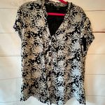 Style & Co  button down black & white blouse size 2X Photo 0