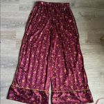 Free People Intimately by party print pajama set in Wine combo XL Photo 3