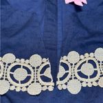 Lilly Pulitzer Augusta Shift Dress True Navy Anchors Jacquard Lace Trim Size 4 Photo 11