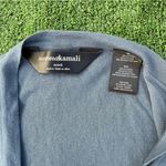 Norma Kamali Blue Women's Open Front Waterfall Cardigan, Size XS Photo 2