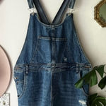 White Birch ‎ denim Shortalls Overalls Women's SIZE XL casual comfy Photo 0