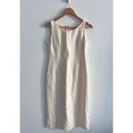 Petite Sophisticate size 4 dress linen cream white Photo 2